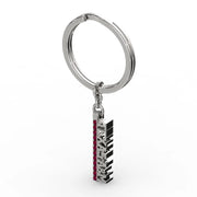 TEXAS A&M Silver and Garnet Spirit Keychain